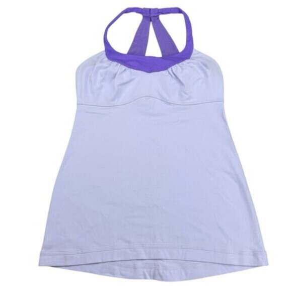 Lululemon Scoop Me Up Tank II In Cool Breeze / Power Purple Size 4 - Picture 3 of 5